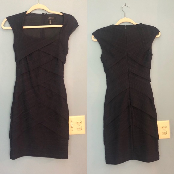 Navy Blue Bandage Mini dress - Picture 2 of 5